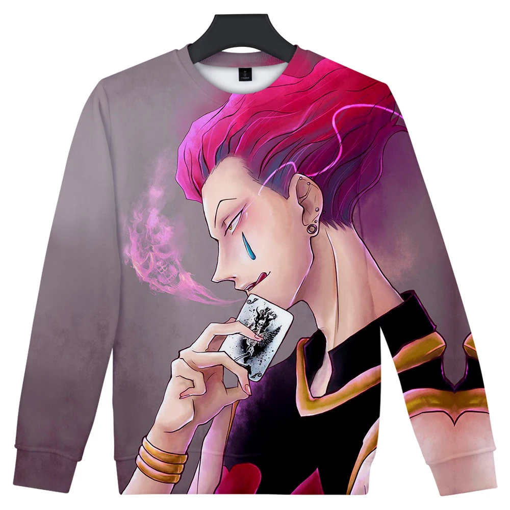 

Fashion Design Leuke Hunter X Hunter Hisoka Death Hoodies Jongen/meisje Hip Hop Sweatshirt Karakter Hoodies Pocket Teenage 3D