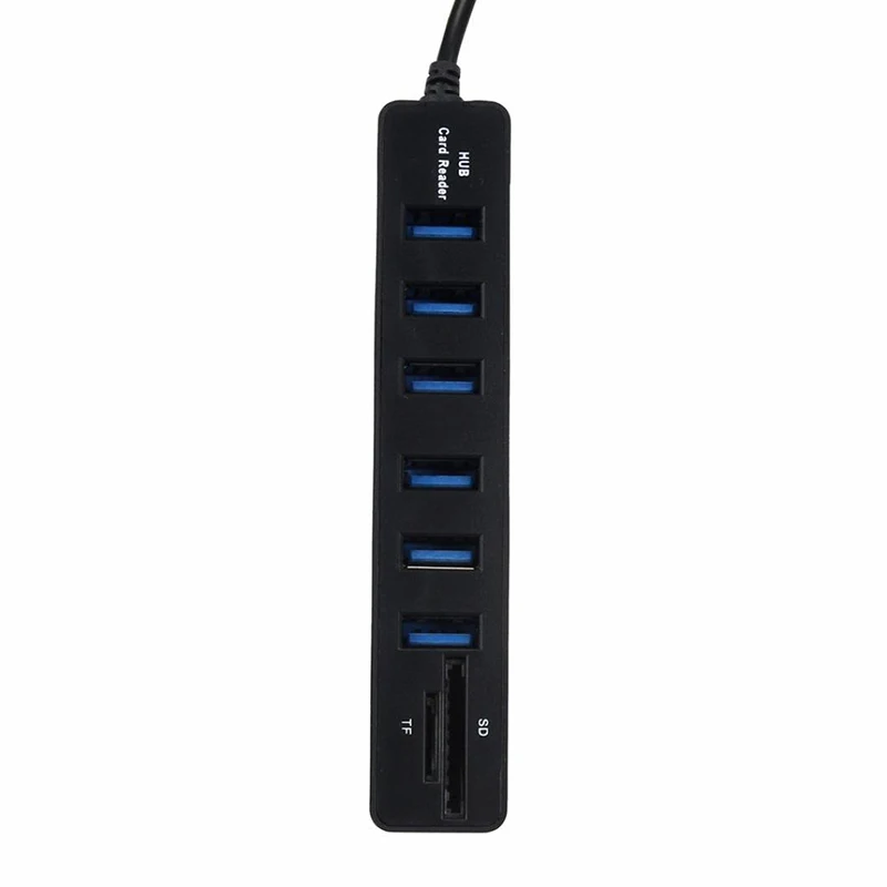 Six-port Effortless Efficient High-speed Convenient Multi-functional Compatible With Multiple Operating Systems Usb2.0 Combo Hub