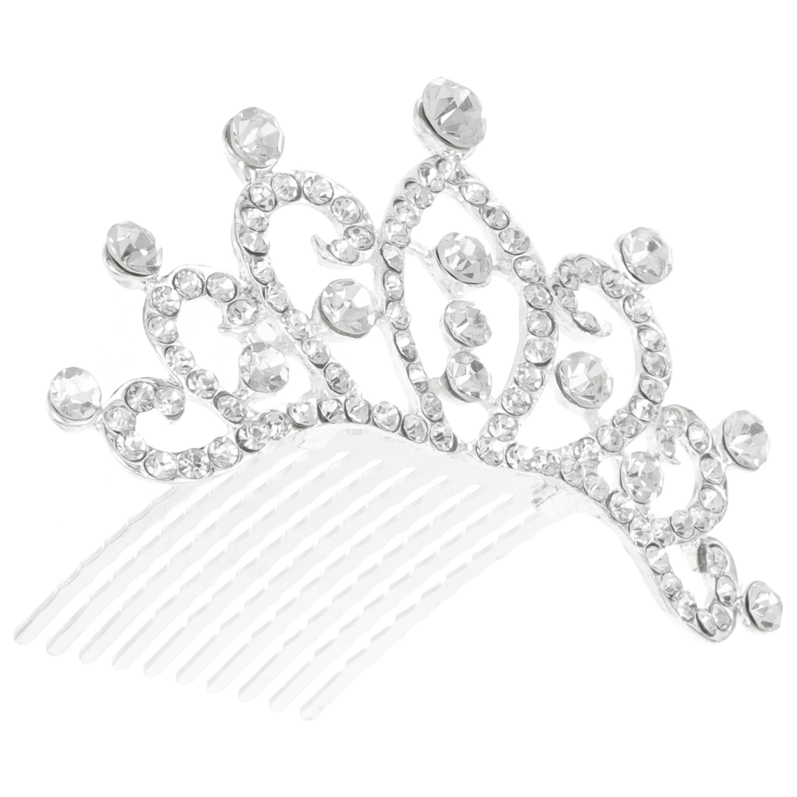 

Rhinestone Comb Tiara Girls Birthday Party Headband Crystal Headdress Children Headwear Tiaras Kids Lightweight Durable Portable