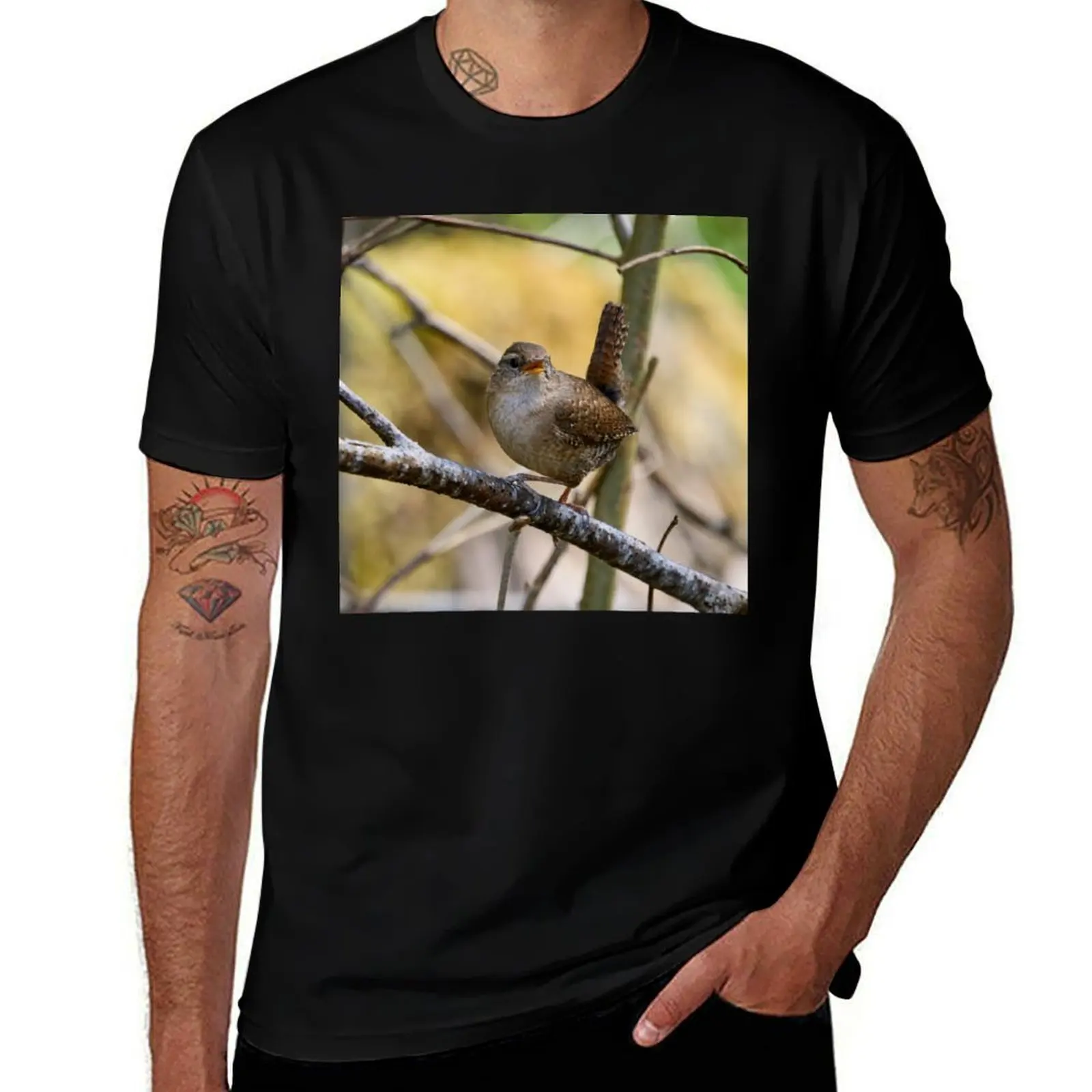 

Wrening. Eurasian wren T-Shirt funny shirt cotton heavyweights valentines boutique clothes men t shirts