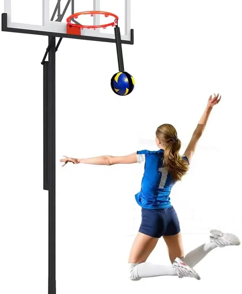 Basketball and volleyball assistant coach suspension jumping spike training ball grabbing training rotation and jumping training