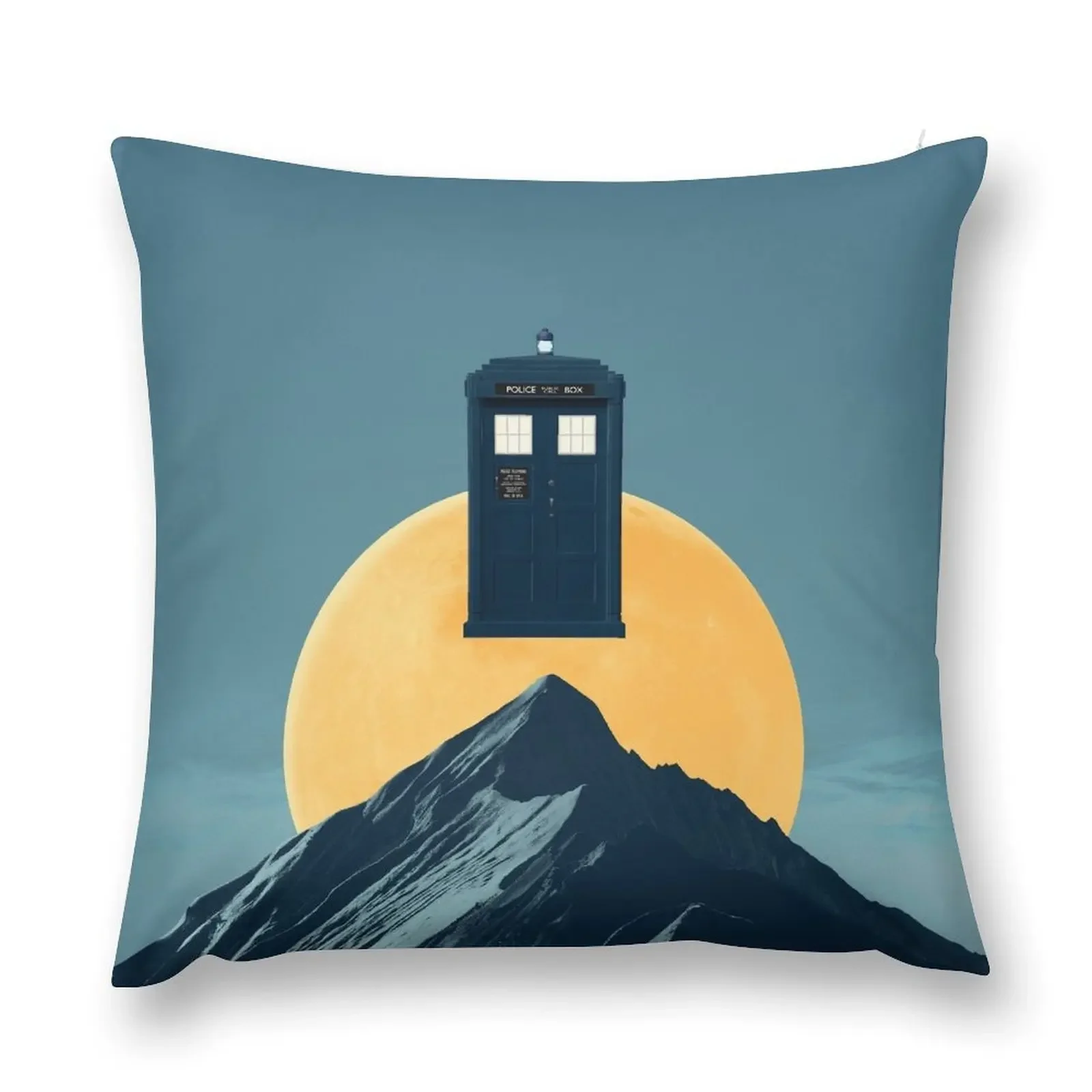 Time machine against an alien landscape Throw Pillow Decorative Pillow Covers For Sofa Decorative Sofa Cushions pillow