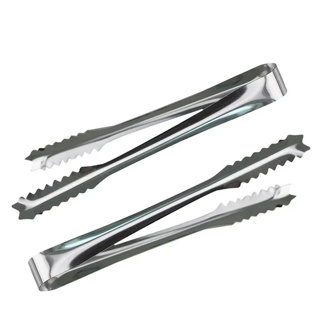 15cm/19cm Szczypce kuchenne ze stali nierdzewnej Szczypce ze stali nierdzewnej do grilla Bar BBQ Klips do chleba Żywność Zacisk do lodu Szczypce do lodu