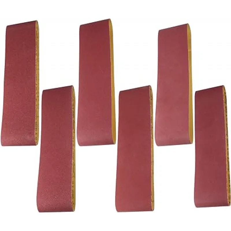 6pcs-set 12sets-ctn 6x48-Inch Sanding Belts Aluminum Oxide 1 Each of 60 80 120 150 240 400 Grits for Abrasive Tool Sander