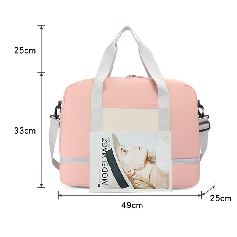 Women Sports Fitness Bag Men Gym Yoga Bag Big Travel Duffle Handbag for Women Waterproof Sac De Sport for Travel Swimming