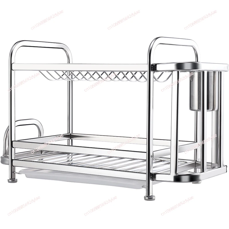 Stainless Steel Kitchen Dish Rack Drain Rack for Dishes, Chopsticks, Kitchen Supplies, Cupboard Racks, Storage Boxes.