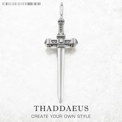 Pendant Sword Brand New Fashion Jewelry Europe Style 925 Sterling Silver Vintage Rebel Gift For Woman & Men