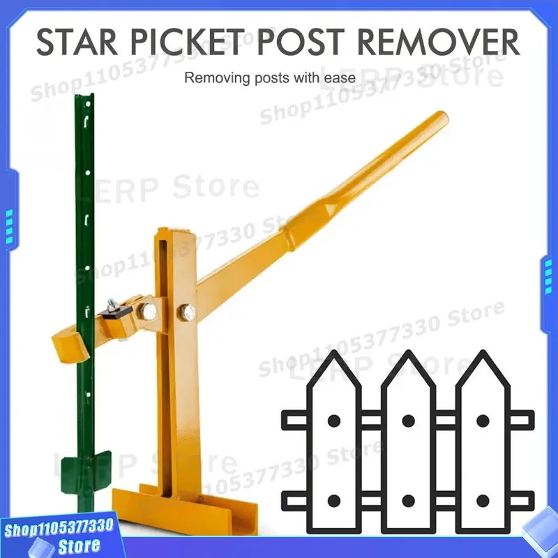Heavy Duty Post Lifter Tool for Farm Fence Installation Steel Pile Raiser Equipment American Style Pasture Ground Screw