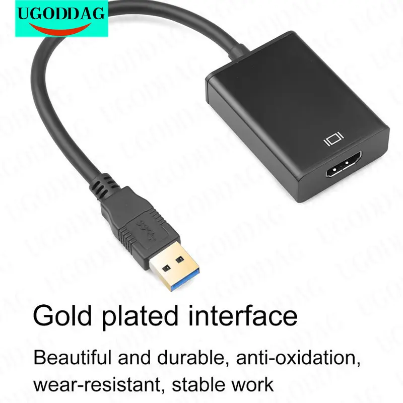 

USB 3,0 к HDMI-совместимый адаптер USB к HDTV конвертер аудио видео адаптер кабель 1080P 60 Гц HD Высокая скорость 5 Гбит/с для Windows 7