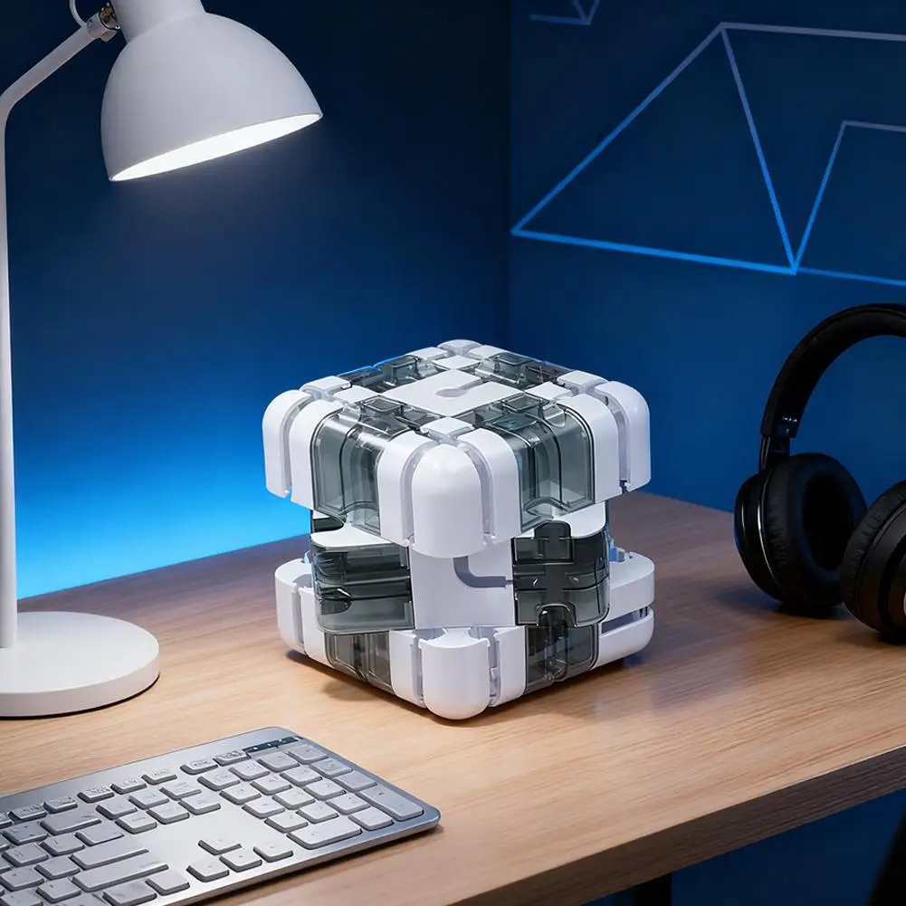 Labirinto 3D Cubo magico Cubo di terzo ordine Apprendimento Educazione Giocattoli creativi logici Puzzle Labirinto Cubo Pensiero Giocattoli Intelligen H4P5