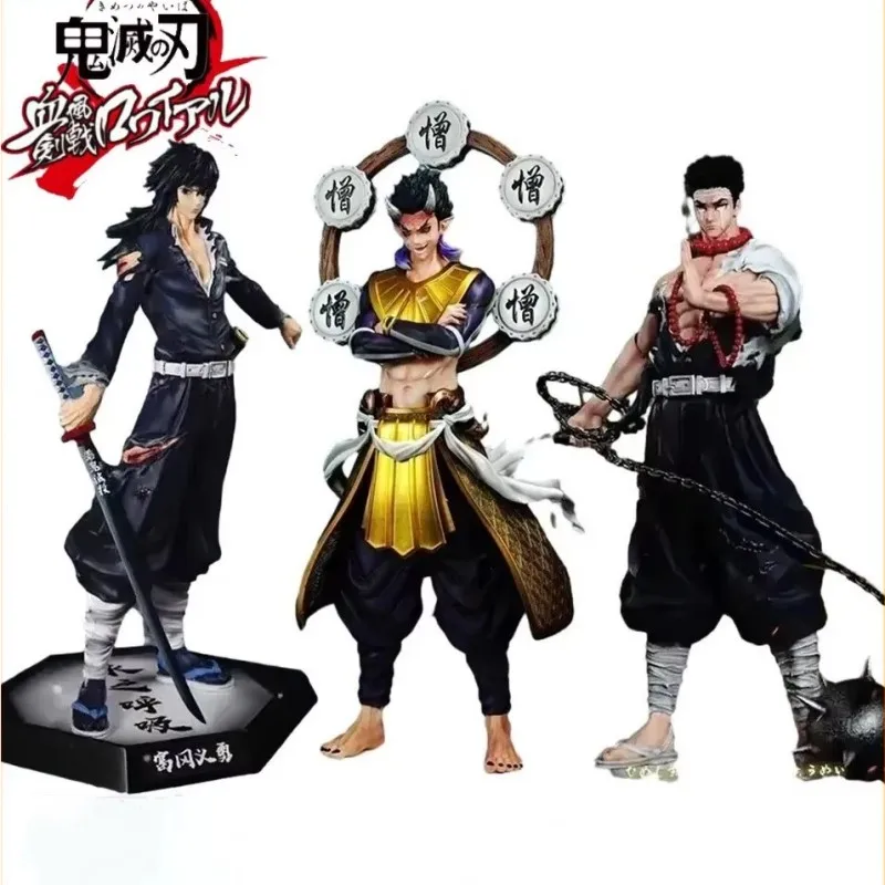 30cm Demon Slayer Figure Himejima Gyoumei Figure Tomiokagiyuu Action Figurine Hantengu Akaza Anime Figures Statue Model Toy Gift