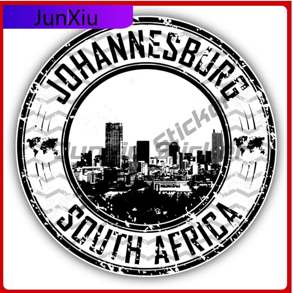 

Johannesburg South Africa Creative Sticker Stamp Travel Car Decal Bumper Stickers For Motorcycle Helmet Funny Style SUV Use W