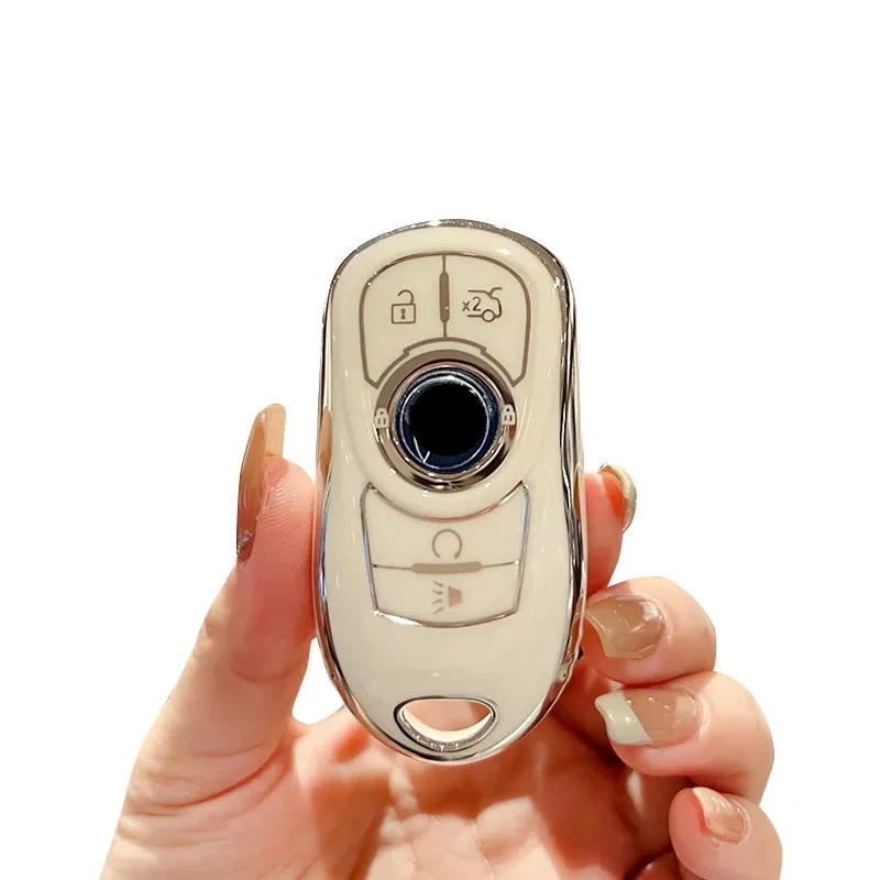 Car TPU Key Case Cover Key Shell Fob Keychain for Buick Encore Envision GL6 GL8 New Lacrosse Excelle Regal Verano Accessories