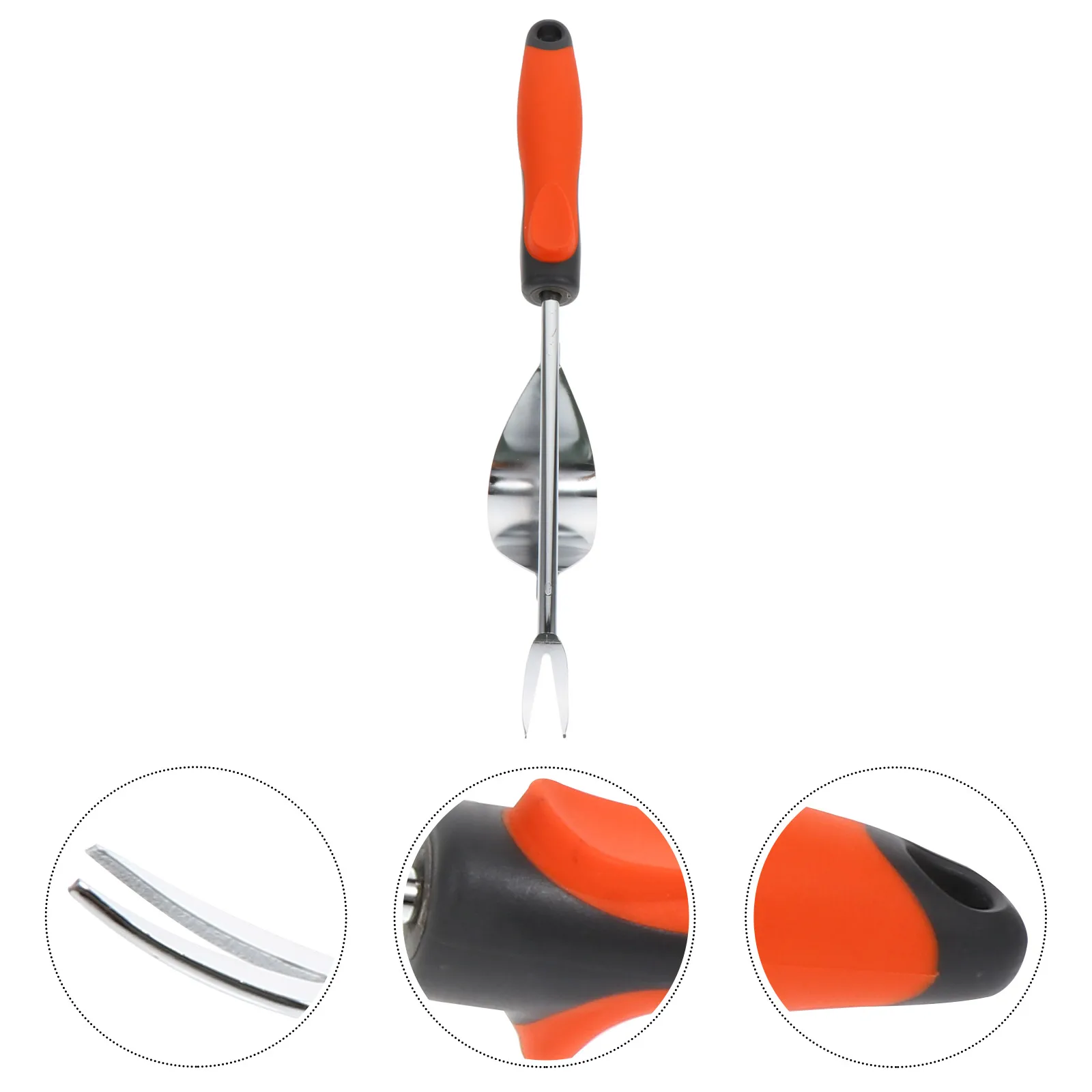 

Stainless Steel Weeding Fork Tool Manual Weeder Garden Root Remover Portable Non Rust Household Gardening Device