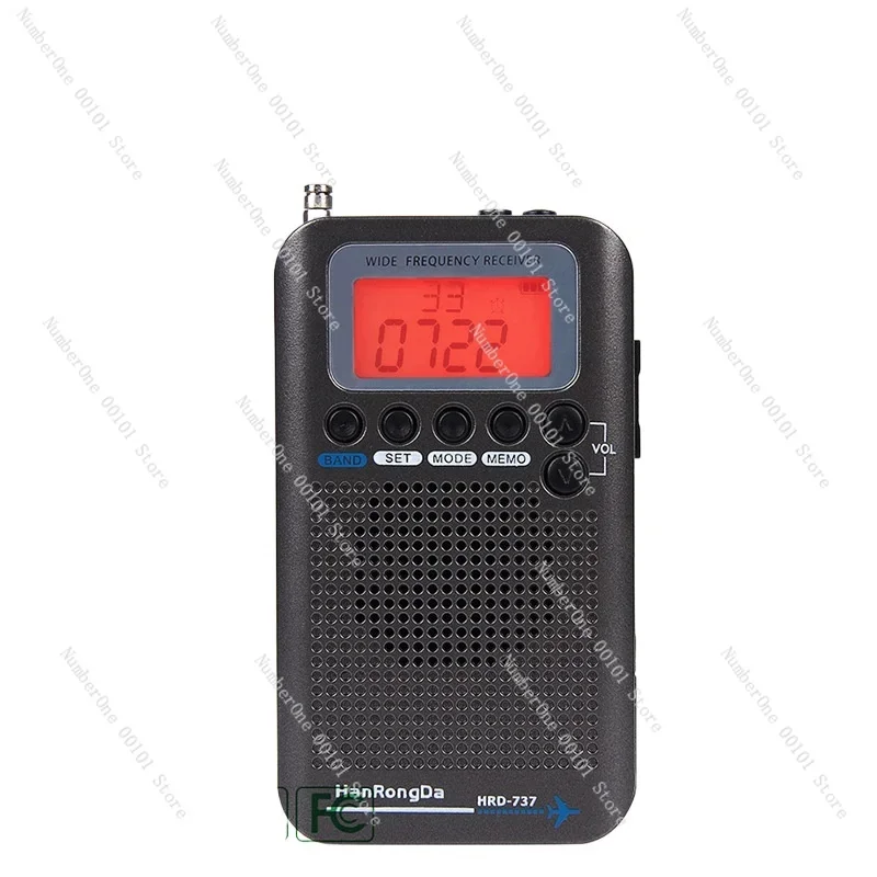 Portable Aviation Band Radio Off-Road Hobby VHF Channel Receiver Multifunction Full Band Radio