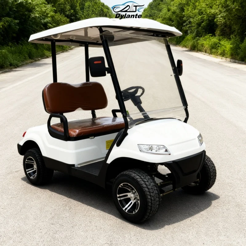 2025 New Launched 5KW AC System 72V Lithium Battery Powered 2 Seater MacPherson Suspension Electric Golf Cart For Golf Course