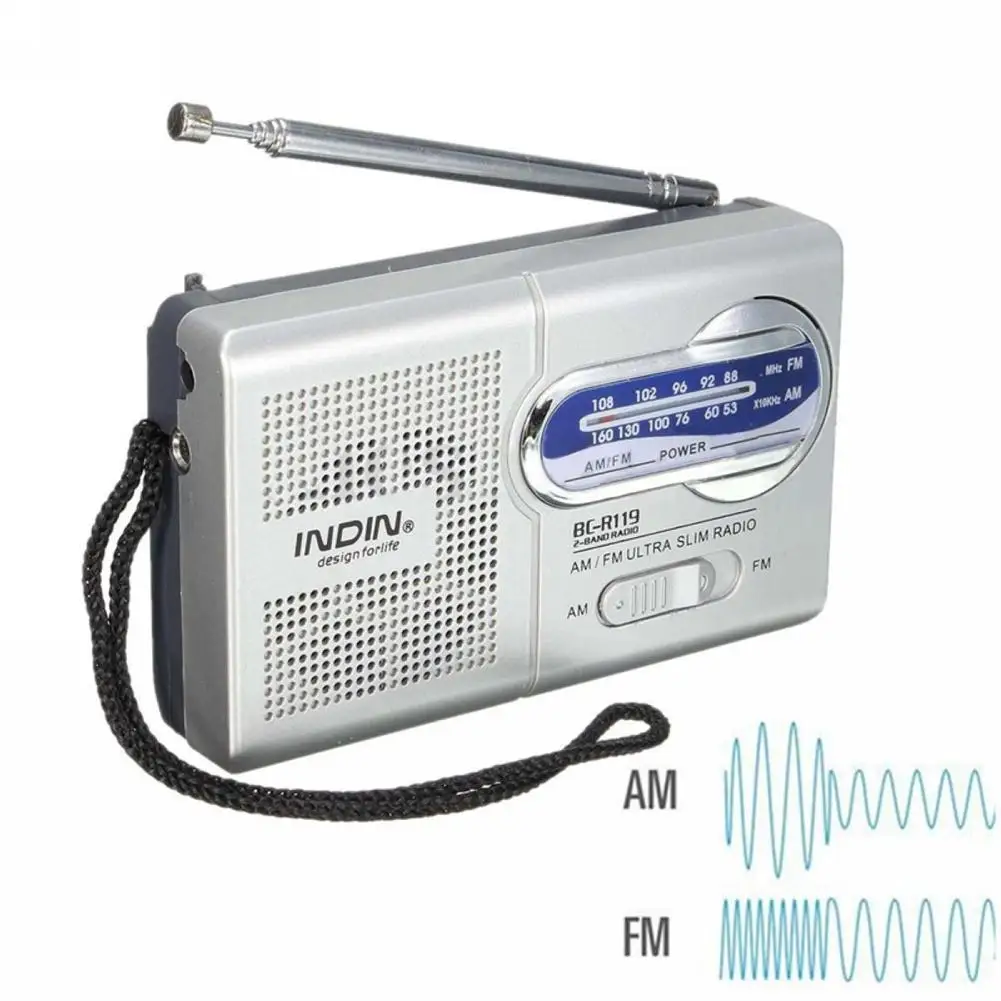 BC-R119 3v Multifunctionele Radio-ontvanger Outdoor Draagbare Am/fm Radio Antenne Telescopische Ontvanger Oude Mensen Radio