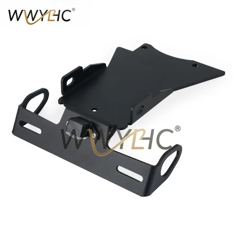 Suitable for FZ6 N/S Motorcycle License Plate Holder, Short Tail License Plate Accessory Bracket, Rear Wing License Plate Holder