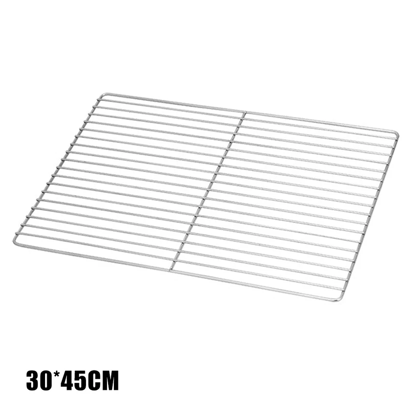 Barbecue BBQ Grill Net Stainless Steel Rack Grid Grate Replacement for Camping Cast Iron Grill Camping Grill Portable Grill