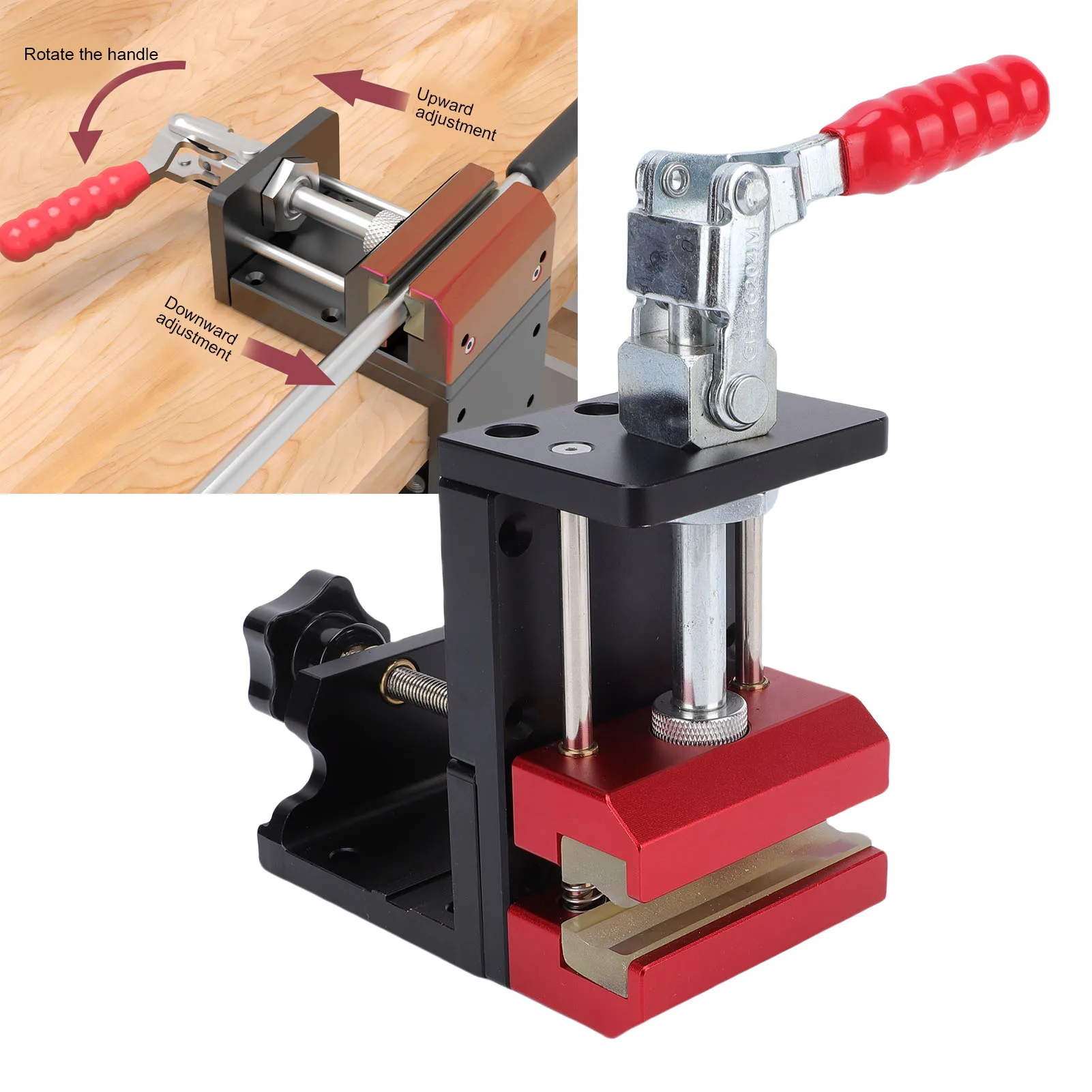 

Vise Clamp Aluminum Alloy Grip Removal Tool Portable Table Vise Clamp for Regripping Portable Table Vise Clamp