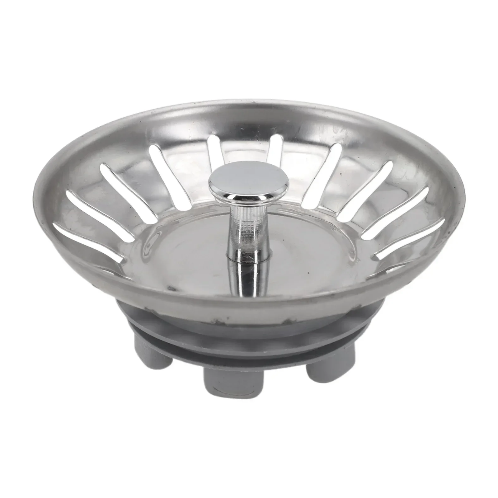 Anti Constipation Kitchen Sink Strainer Drain Rinse Block Food Seamless Flow Blockages Silver Smooth Water Flow