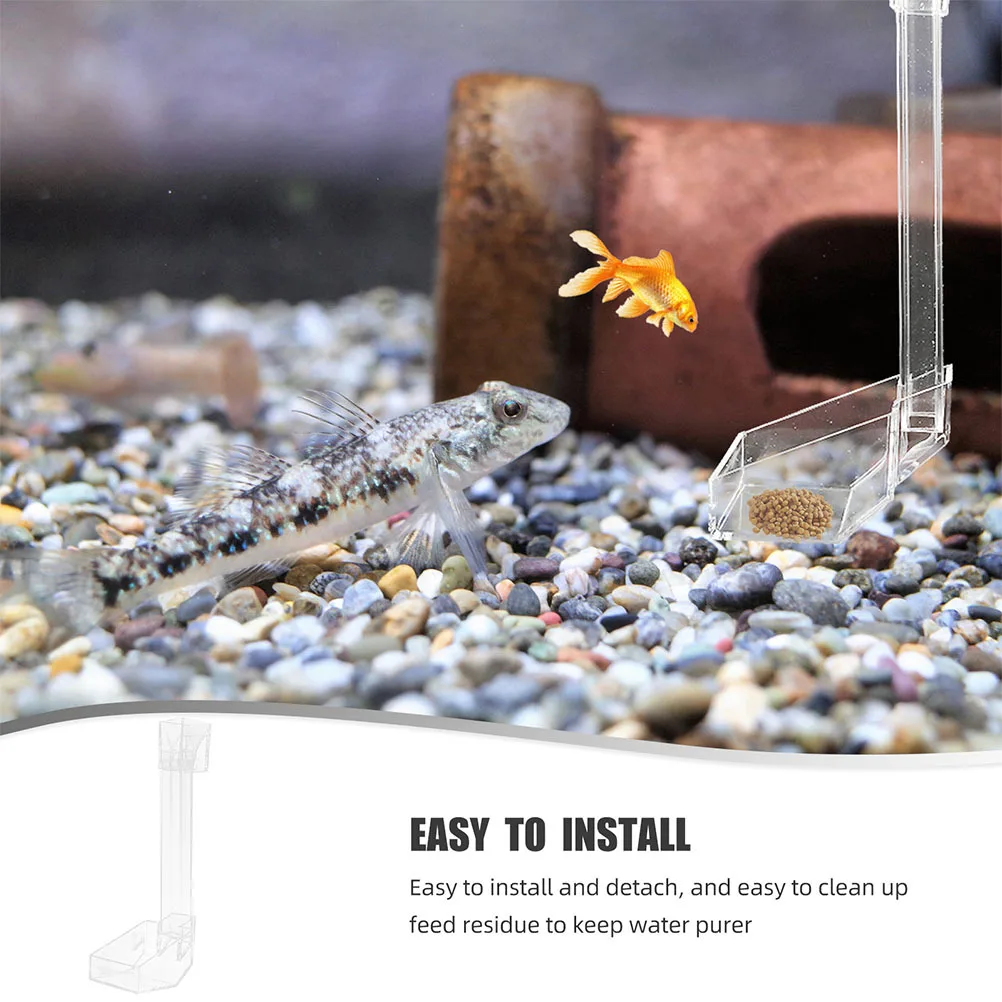 

Aquarium Acrylic Feeder Tube Wear-Resistant Fish Shrimp Feeding Dish Convenient Installation Accessories