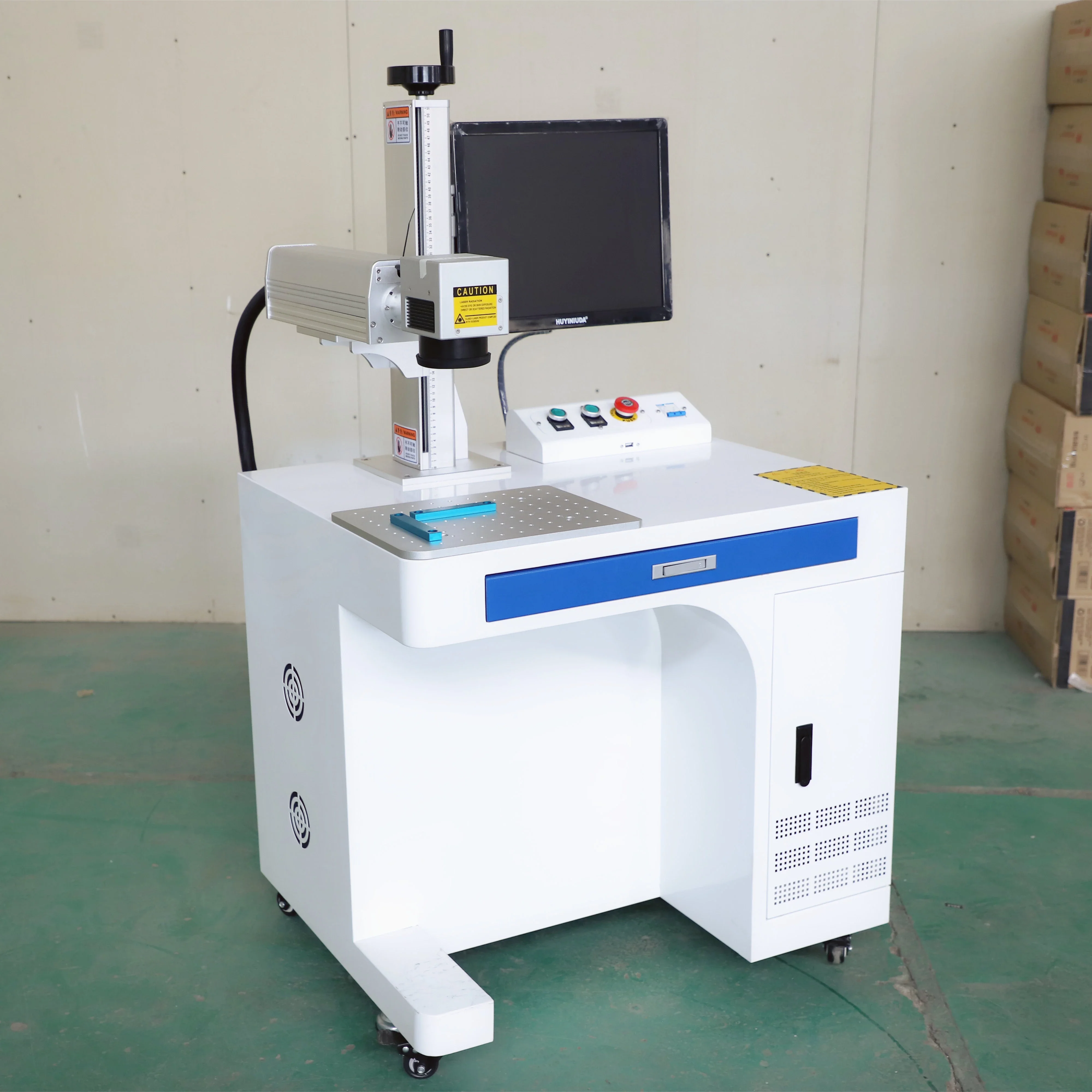 

Small Business 20W 30W 50W Fiber Laser Marking Machine With Marking Rotary Parts D80 Raycus JPT Laser Source Engraver Metal