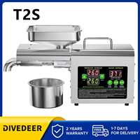 DIVEDEER Oil Press Machine Household And Commercial High Efficiency Multi-function Energy Saving Quiet Peanut Sesame T2S