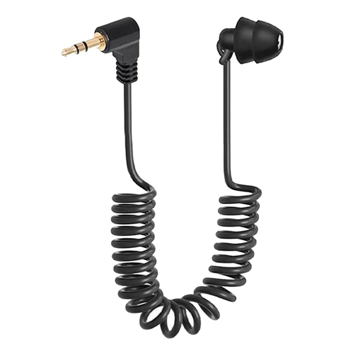 3.5mm Spring Single Side Earbuds Wired Headset for Mobile Phone MP3