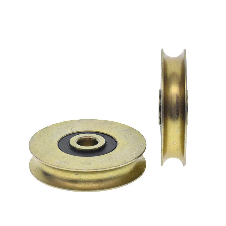 1Pc 8x22.5x13.5mm U22 cuscinetto puleggia U-scanalatura a rulli con scanalatura a U con diametro di 12mm ruota a doppia fila di sfere di rotolamento