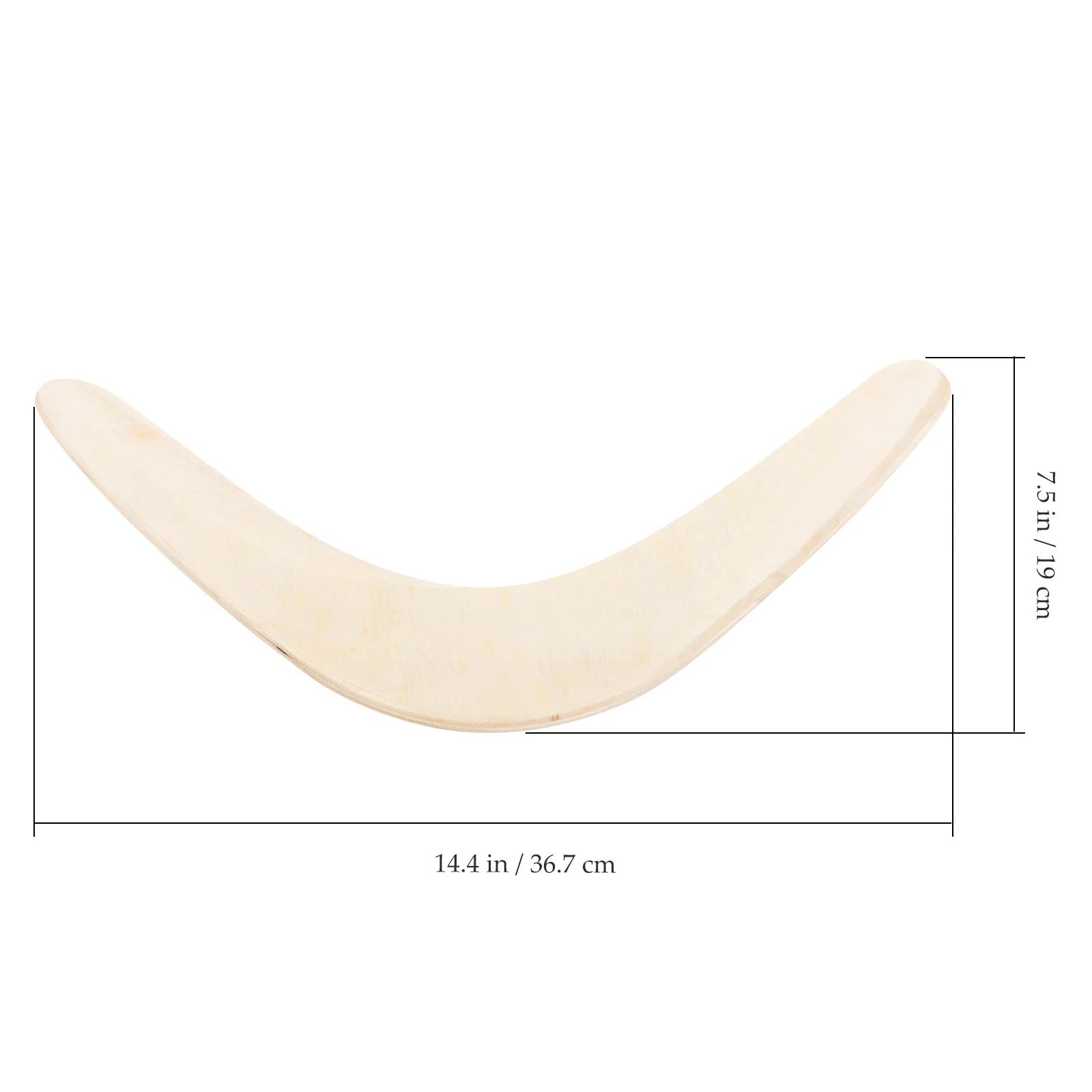 

1pcs Wooden Boomerang For Kids Outdoor Sports Play Hand-Eye Coordination Returning Flying Exercise Game Children Adults 5-9