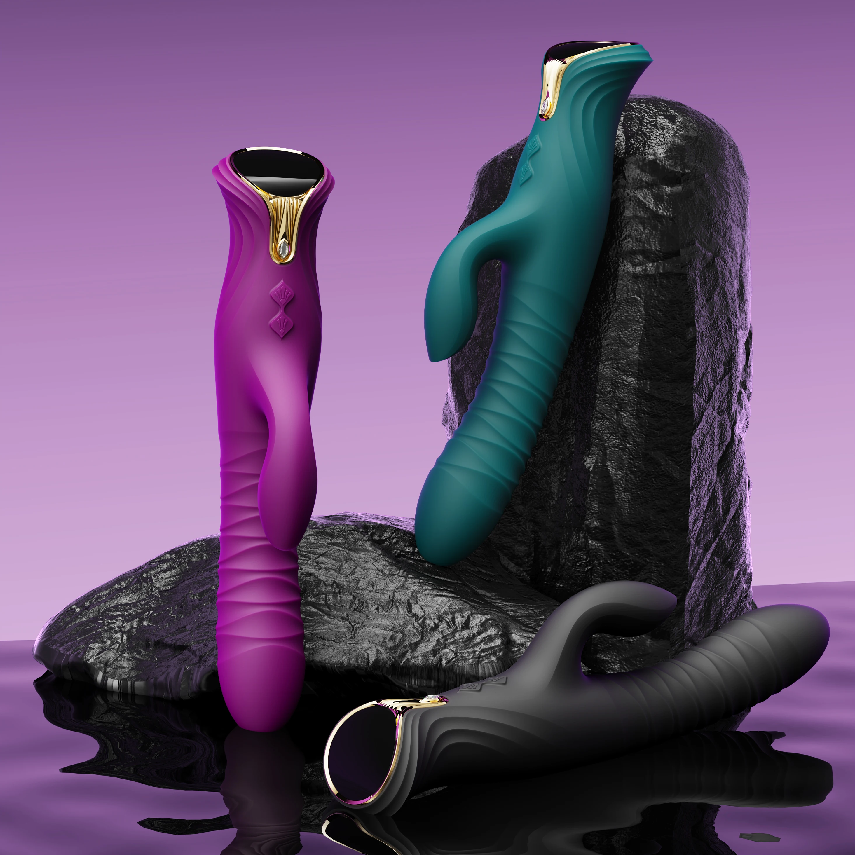 ZALO Mose G-spot Rabbit vibrator soft silicone clitoral stimulation usb heating Retro massager adult sex toys for women