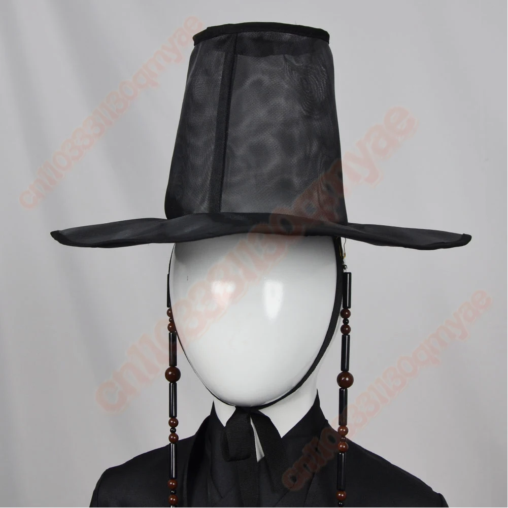 Kids Jinu KPop 악마 헌터 의상 세트 Saja Boys Roleplay 검은 의상 모자 헤드 기어 할로윈 카니발 파티에 적합