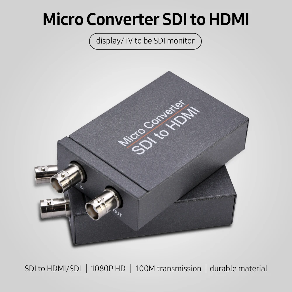 NK-M008 Micro SDI Converter SDI to HDMI/SDI to SDI 2 Routes Output Mini HD 1080P USB Powered Converter