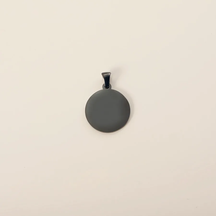 Fnixtar 20 Stück Edelstahl runde Scheibenanhänger mit Verschluss DIY Halskette Schmuck Zubehör hochglanzpoliert Großhandel – Detail 9