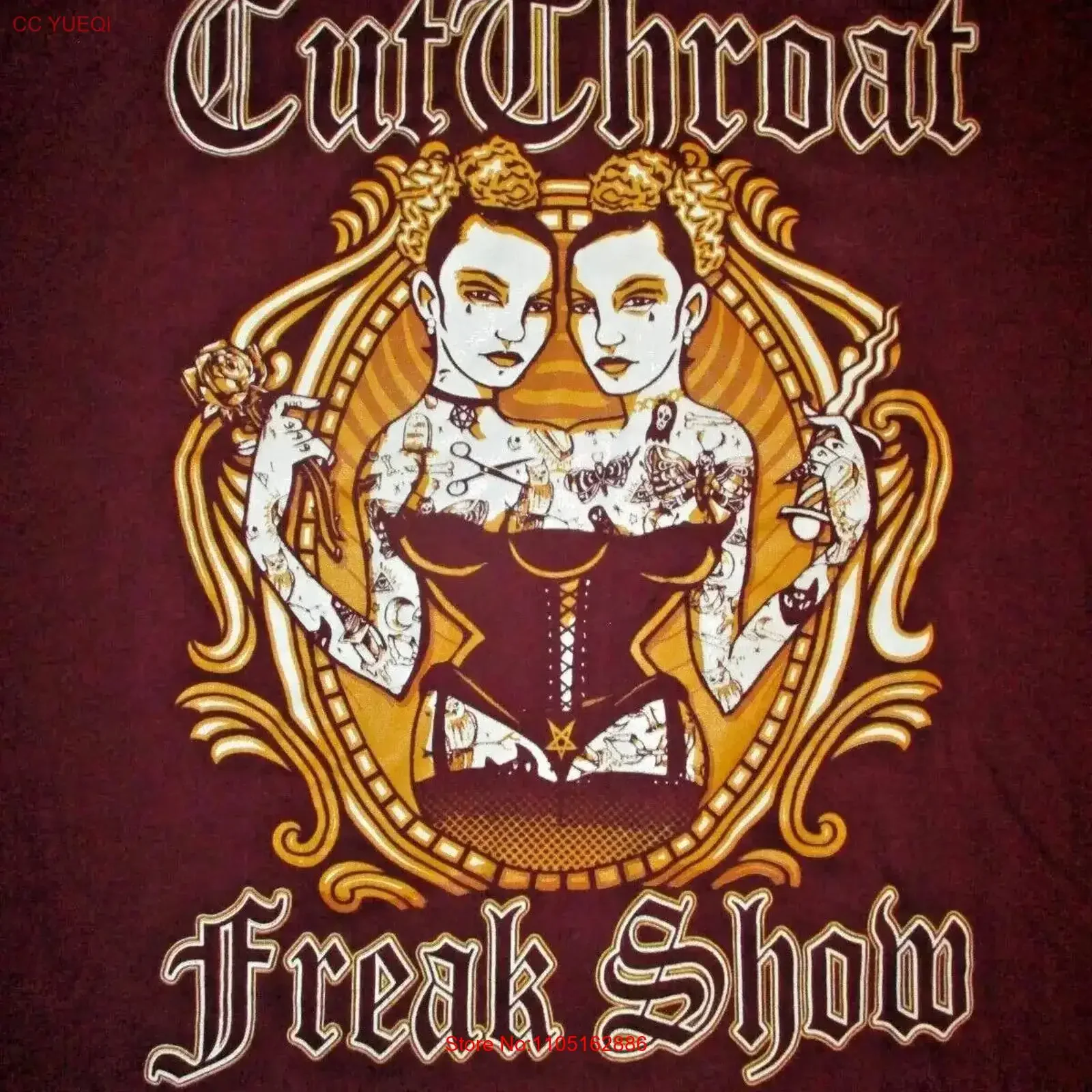 

CUT THROAT FREAK SHOW T SHIRT Carnival Stunt Sideshow Jeremy Wendi Kinison XL vintage Washed homme Comfortable Casual Slightly