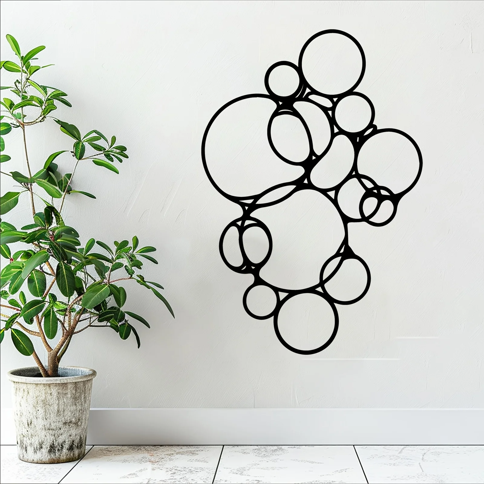 Brand Bubble Metal Wall Art Iron Sculpture Weather-Resistant Patio Garden Fence Decor Outdoor Mural Gift