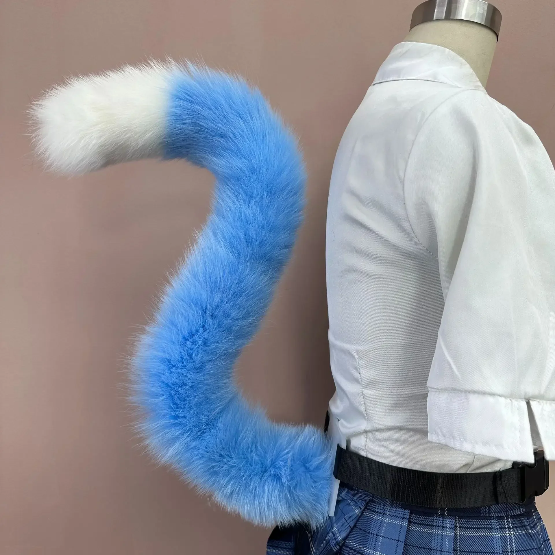 Vrouwen Lolita Harige Cosplay Dierenstaarten Halloween Party Rollenspel Sexy Vos Staart Cosplay Kostuum Kawaii JK Meisje Anime Props