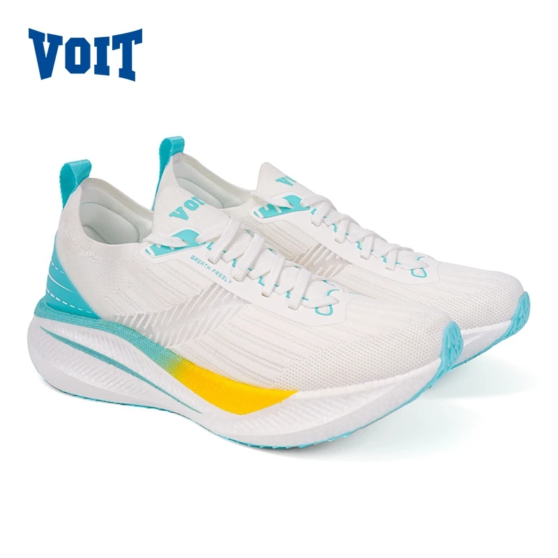 VOIT Qiang yue Running Shoes Nylon Carbon Plate Technology sneaker Running Anti-slip Ultralight breathable Shock-absorbing Shoes