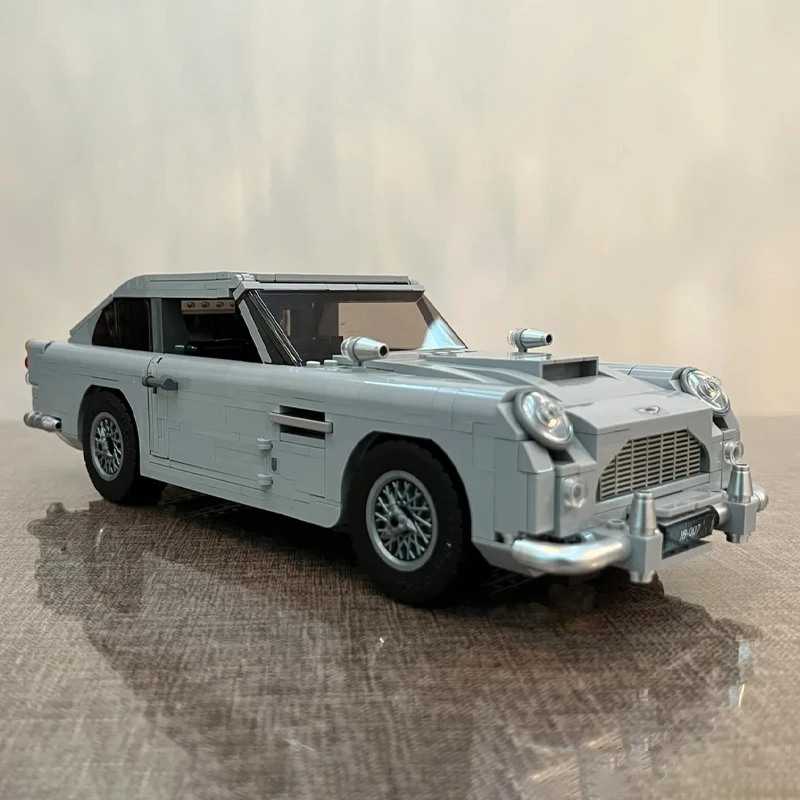 MINISO 1439PCS  James Bond DB5 Classic Car 007 Model Building Blocks Technical 10262 Assemble Bricks Toys For for Adult Boy