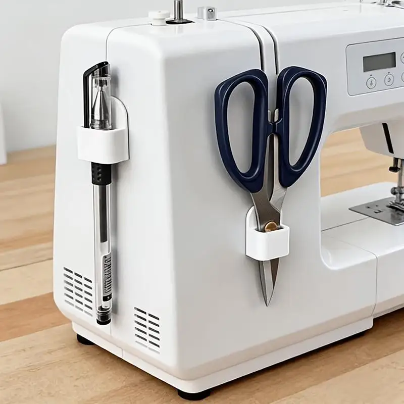 Adhesive Sewing Machine Storage Box Portable Organizer for Scissors Tweezers Thread Cutter Sewing Accessories
