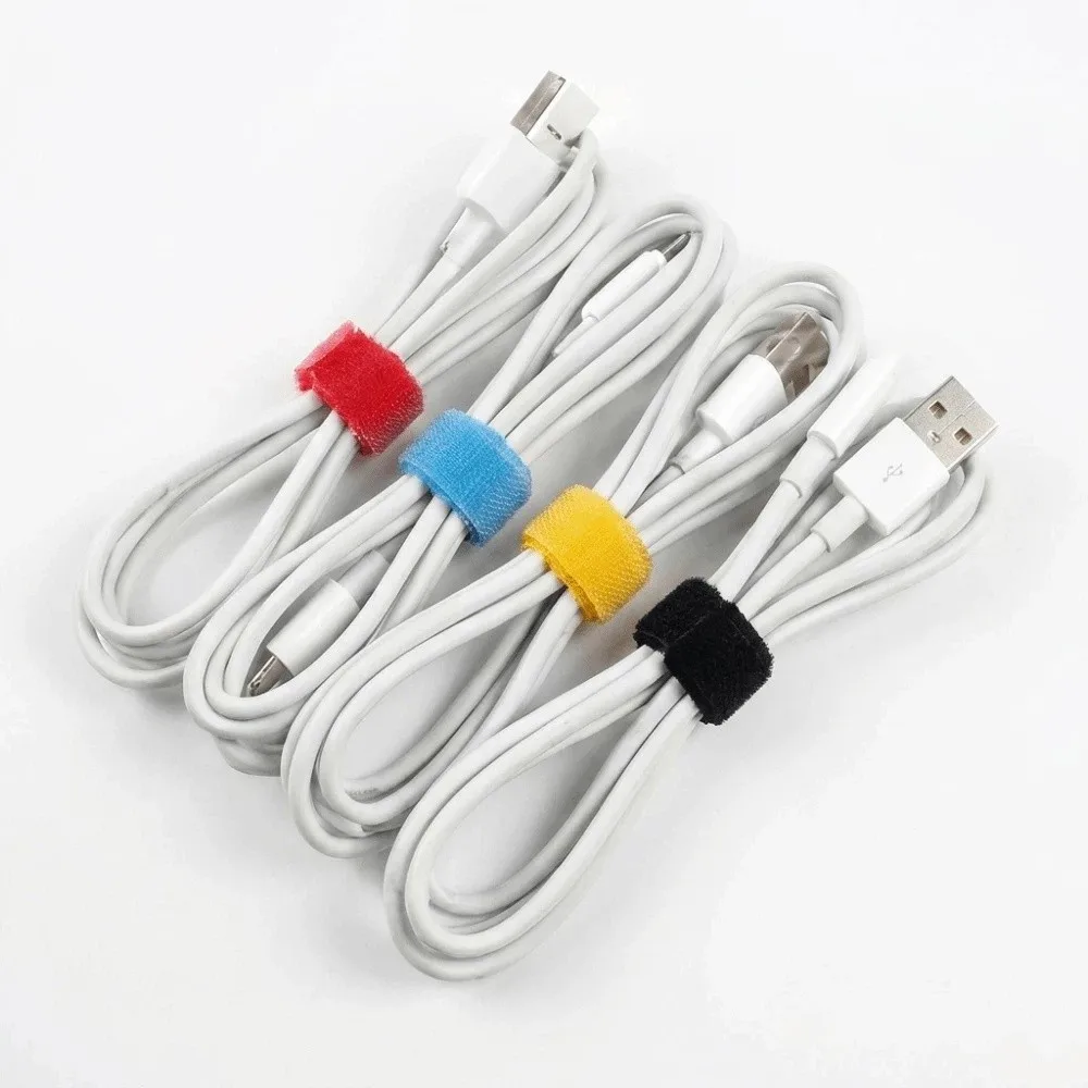 50Pcs Cable Accessories T/Cat Shaped Cable Ties Reusable Nylon Cord Ties Adjustable Portable Wire Organizer DIY Projects