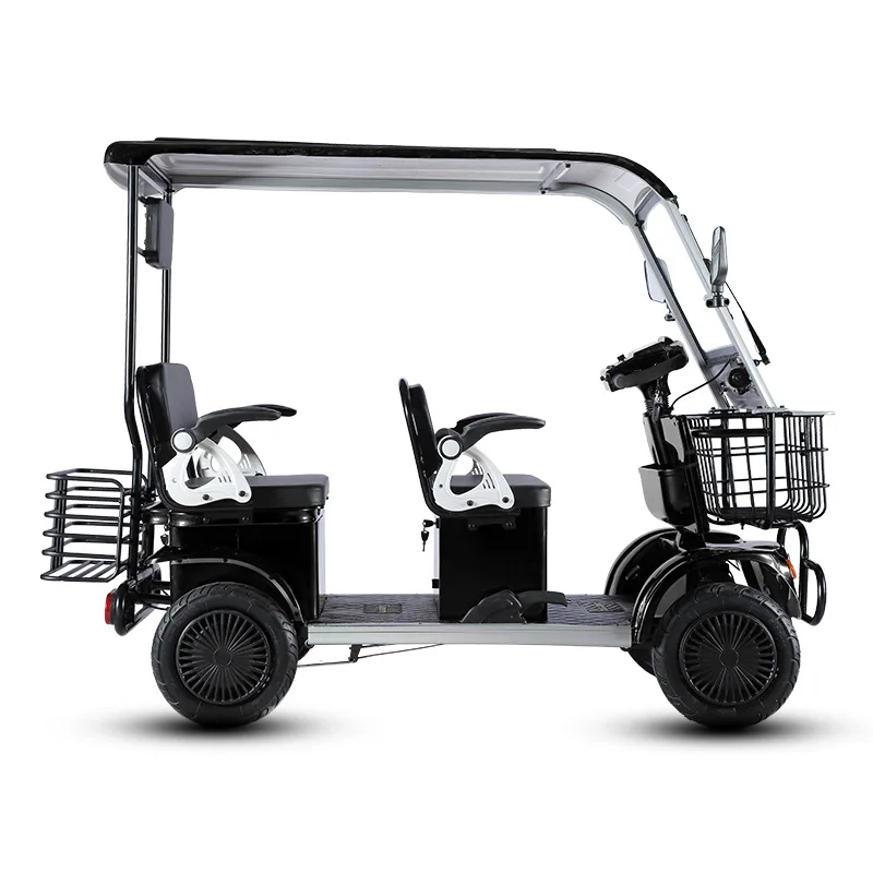 

Elderly scooter four-wheel electric vehicle household small pick-up and drop-off children elderly