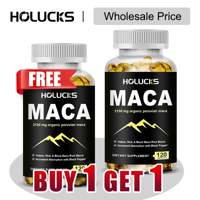 

Buy 1 Get 1 Free! Organic MACA Root Supplement, for Hormone Balance, Fertility & Mood, Stress Relief, Men & Women, Non-GMO
