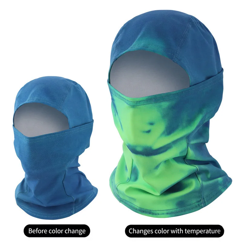 Heat-sensitive Breathing Color Changing Face Mask Chameleon Ski Mask Unisex Balaclava Outdoor Cycling Hiking Thermal Headscarf