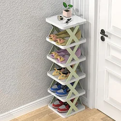 Space-saving Shoe Racks Creative Plastic Multi-layer Dormitory Storage Color Door Cabinets Cabinet Matching Folding Organizer