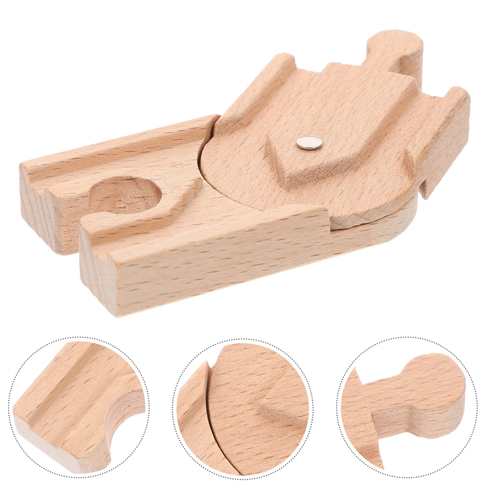 

Wooden Railway Train Track Connector Toys DIY Expansion Block Toy Scene Layout Prop Kids Educational Toys Children Gifts