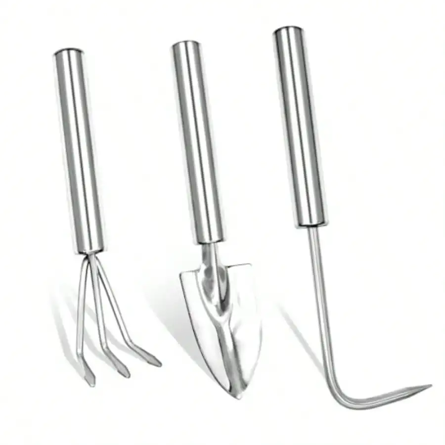 

Набор садовых инструментов, небольшие садовые инструменты из 3 предметов для горшечных растений, включая садовая лопата, ручная лопата, небольшой ручной шкив