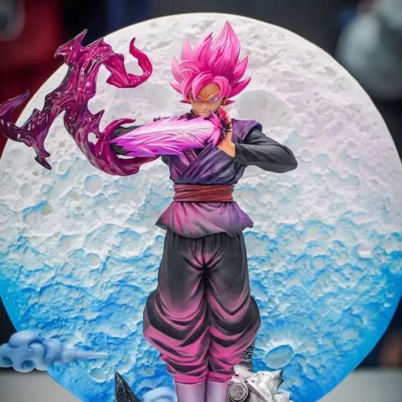 

JT Studio 37cm Dragon Ball Son Goku Anime Figures Pink Zamasu Figure PVC Statue Desktop Ornament Collection Model Toy