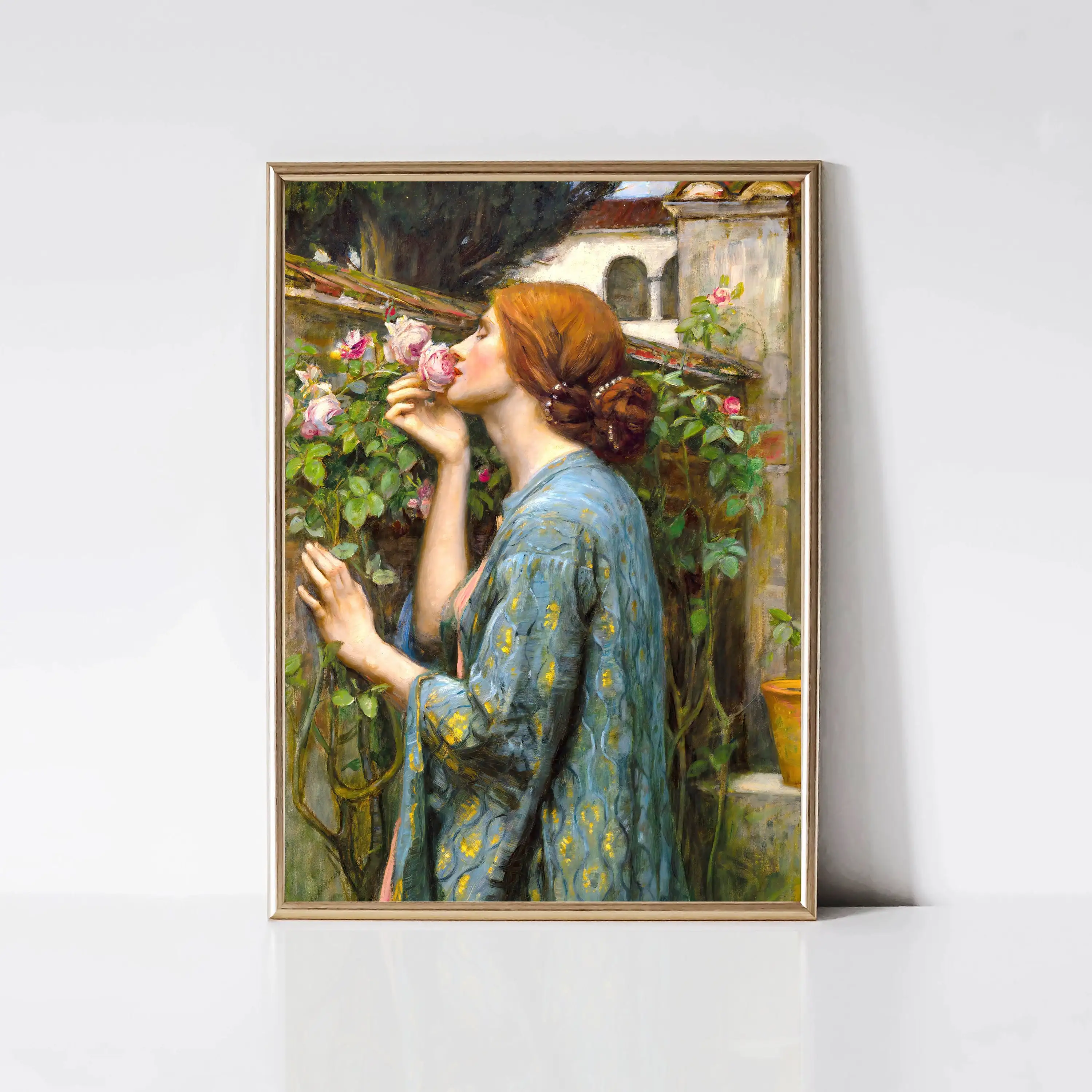 Boreas by John William Waterhouse Mermaid The Soul of Rose Poster Print Wall Art Pictures Canvas Painting Room Home Decor Gift